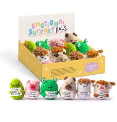 Brighten your day with the Positive Emotional Support Crochet Animals Mix