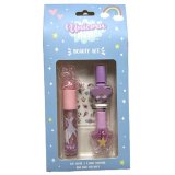 A fun and colourful cosmetic set designed especially for kids, featuring a magical unicorn theme.