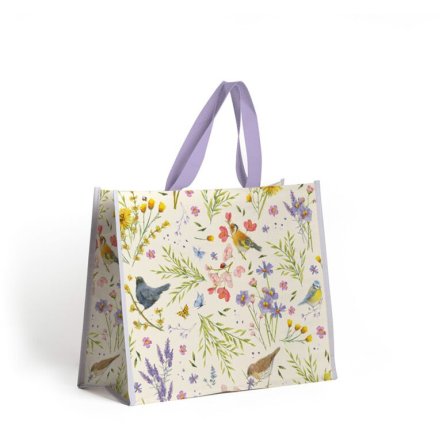 Jan Pashley Wings & Wildflowers Reusable Shopping Bag