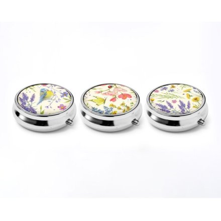 Jan Pashley Wings & Wildflowers Pill Box – 3A