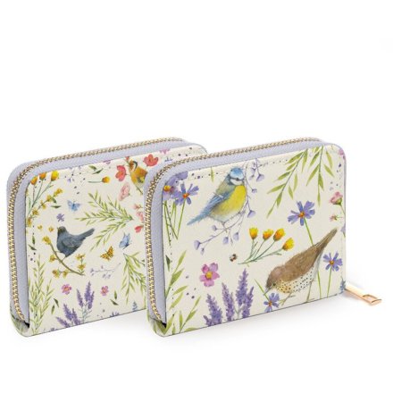 Jan Pashley Wings & Wildflowers Zip Around Small Wallet – 2A
