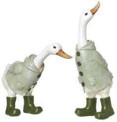 Add charming character to your home with this Resin Duck in Coat Ornament