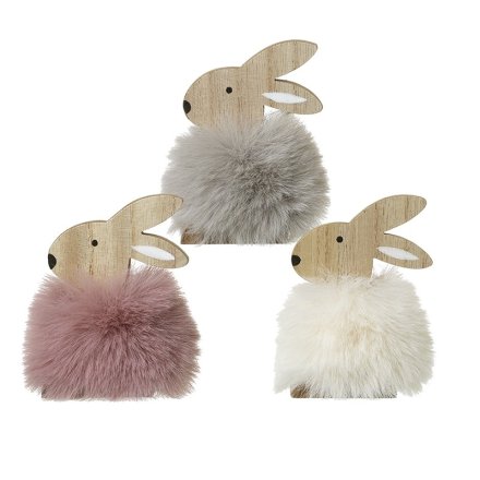 3/A Fluffy Bunny, 10.5cm 