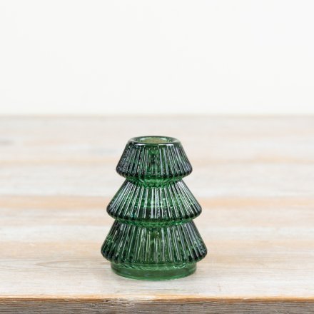a elegant green candle holder perfect for taper candles 