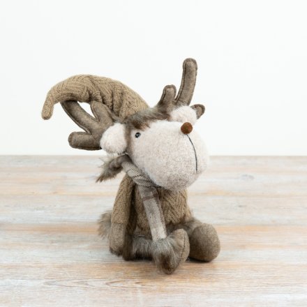 Sitting Moose Deco, 40cm 