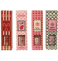 Add festive cheer to your home with our Xmas Glass Reed Diffuser 