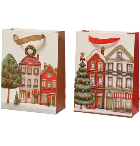Eco-friendly glitter Giftbag Paper Houses add sparkle and charm to your presents.