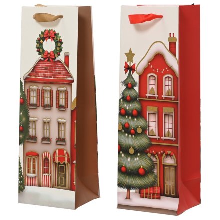 36cm House Wine Gift Bags, 2/A 