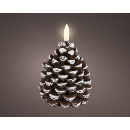 Set a warm, magical mood with the LED Wax Pinecone Candle Wick.