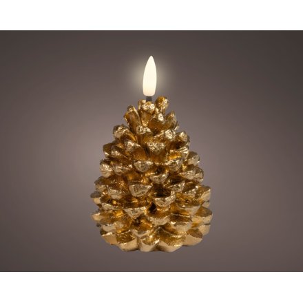 Set a warm, rustic mood with the LED Wick Pinecone Candle Wax.
