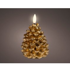Set a warm, rustic mood with the LED Wick Pinecone Candle Wax.