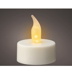 Create a cozy, captivating ambiance with this battery-operated LED tealight