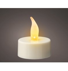 Create a warm, cozy ambiance with our battery-operated LED Tealight