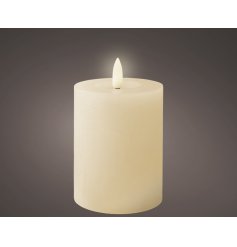 Set a warm, natural glow with our LED Wick Candle for a cozy, inviting atmosphere.