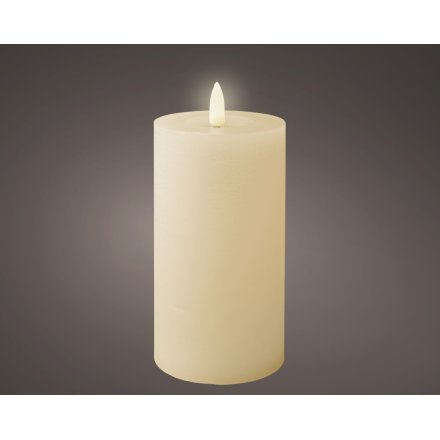 Set a warm mood with the LED Wick Candle, featuring a flat top wax design.