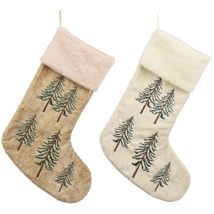 2/A Hanging Embroidered Christmas Stocking, 43cm 