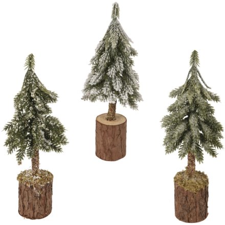 Snowy Indoor Tree Décor, 21cm 