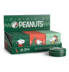 Keep your lips soft and festive with the Peanuts Christmas Snoopy & Woodstock Lip Balm in a collectible tin