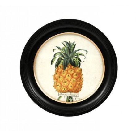 Round Pineapple Round Wall Art, 27cm