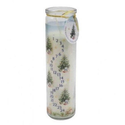 Candle Advent Tube, 20cm