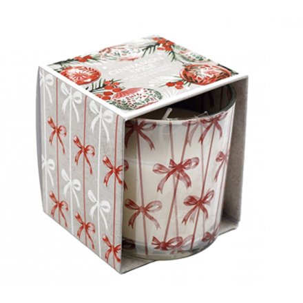 Baubles & Bows Scented Candle, 7.5cm 