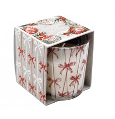 Bring cozy holiday cheer and charm to your space with this delightful festive decoration.