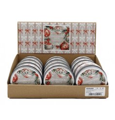 Bring holiday cheer with this Bauble & Bow Tin Candle, perfect for a warm festive glow.