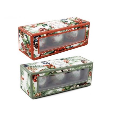 S/3 Berries Votives, 16.8cm 