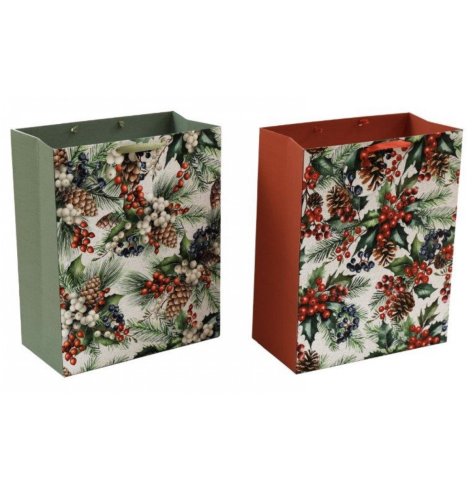 Charming gift bags featuring a delightful berries pattern.