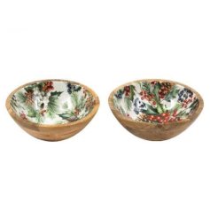 Brighten your table with these beautiful festive bowls.