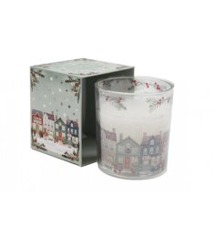Bring warm, nostalgic charm to your space with this cozy, inviting candle.