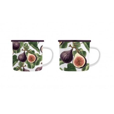 2/a Cosy Home Fuit Tin Mug, 10cm 