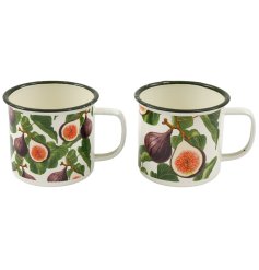 Sip in style with the vibrant 10x10cm C/home Fruit Tin Mug—