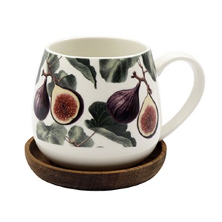 Fig Mug & Coaster Set, 8.5cm 