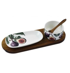 Enjoy authentic Spanish taste with this stylish 2-piece Tapas Set.
