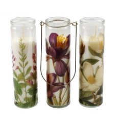 Brighten your room with this stylish Flower Tube Candle.