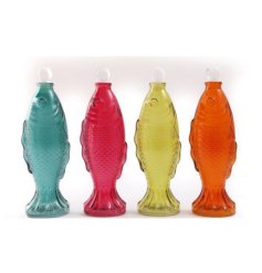 Bring coastal vibes home with the charming Fish Bottle decor.