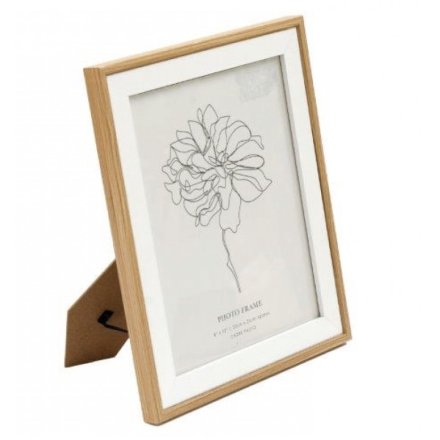 Light Wood & White Frame, 29cm 
