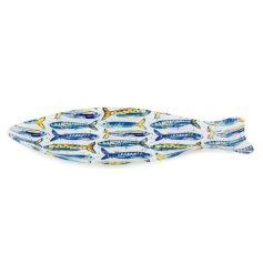 Elevate your table with this chic Sardine-Shaped Glass Plate.