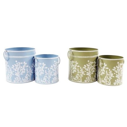 16cm Secret Garden Planters, S/2