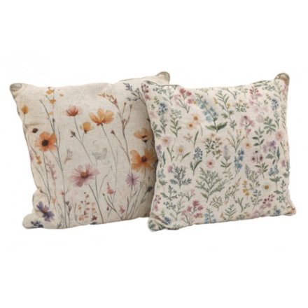 45cm Spring Flower Scatter Cushion 2/A 