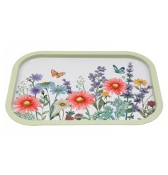 Illuminate your room with this delightful metal tray.