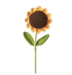 Add a touch of nature’s charm to your crafts with our Knitted Sunflower Stem