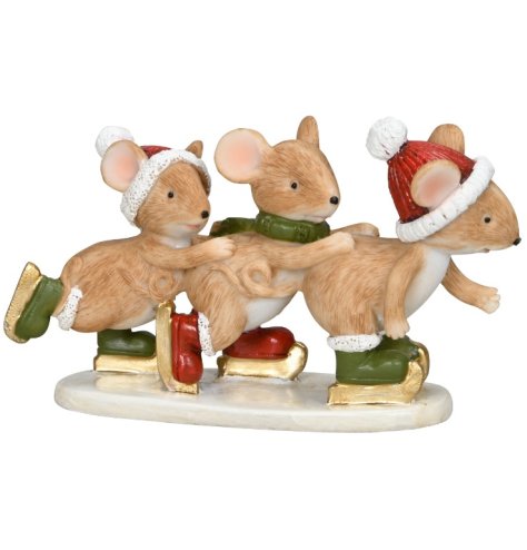 Slide through winter wonder with the Mouse On Ice Skates.