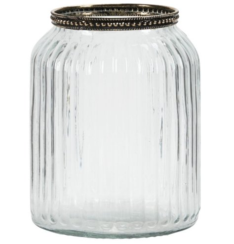 Graceful sprayed glass lantern to add a soft, inviting light to your home