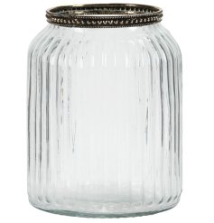 Graceful sprayed glass lantern casting a cosy, inviting light throughout your home