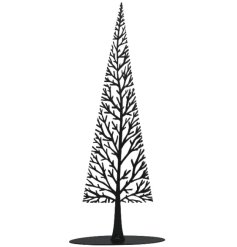 Elegant black iron tree decor bringing natural grace to your home