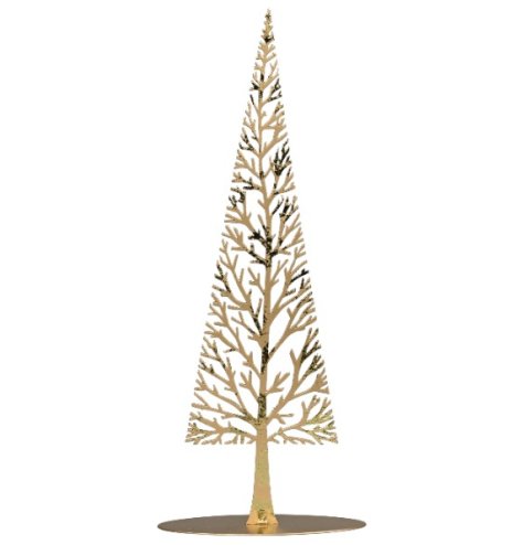 Bring a warm golden shimmer to your décor with this exquisite iron tree accent