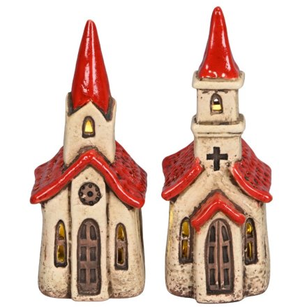 2/A LED Church Deco, 15cm 