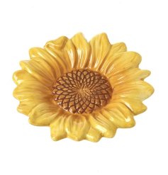 Add sunshine to your table with our Small Sunflower Ceramic Plate.